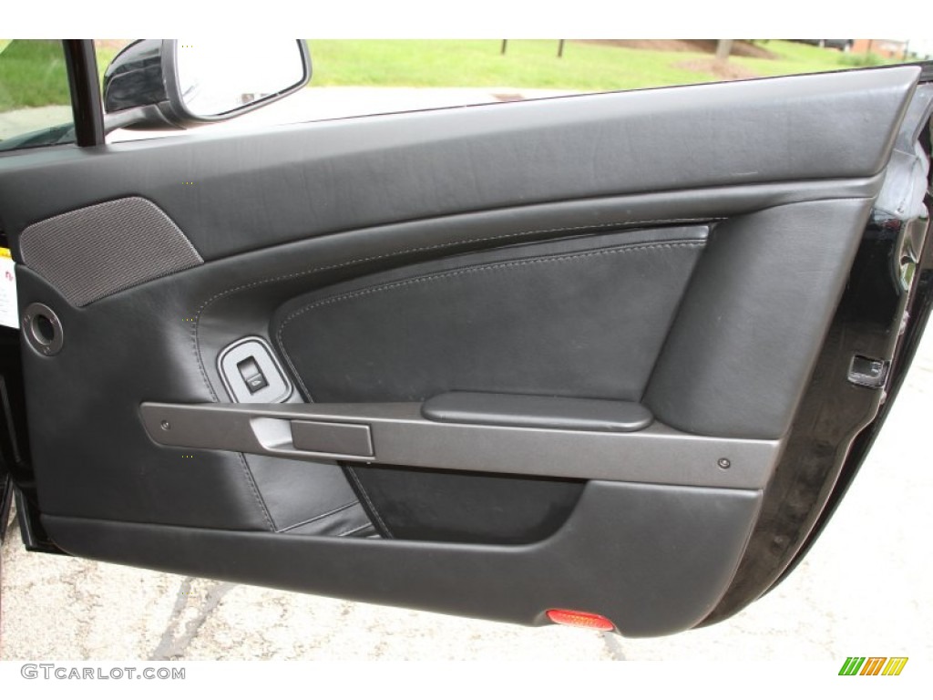 2008 Aston Martin V8 Vantage Roadster Obsidian Black Door Panel Photo #64782204