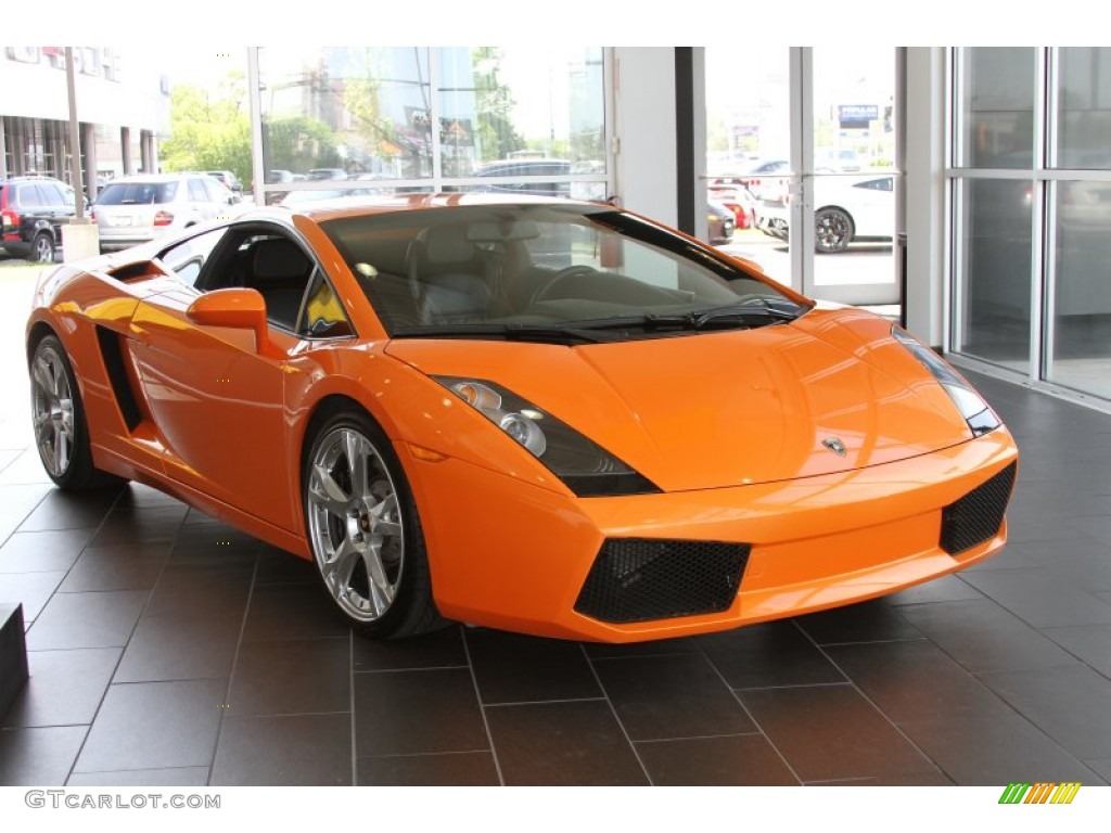 2007 Gallardo Coupe - Arancio Borealis (Orange) / Nero Perseus photo #4