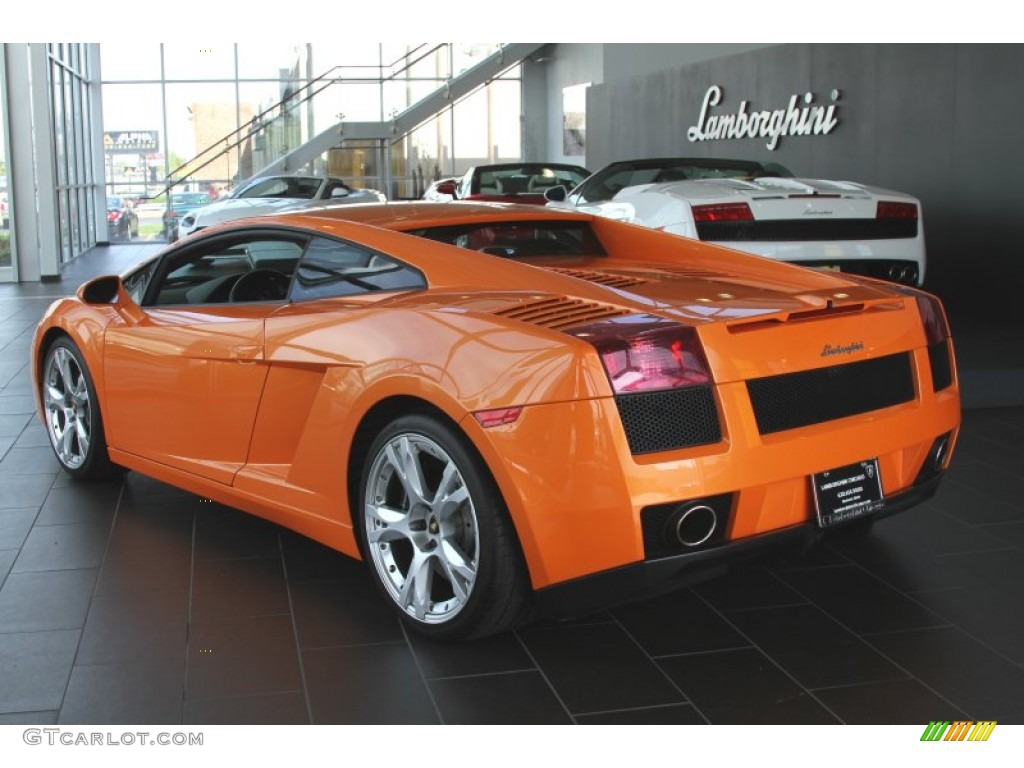 2007 Gallardo Coupe - Arancio Borealis (Orange) / Nero Perseus photo #7