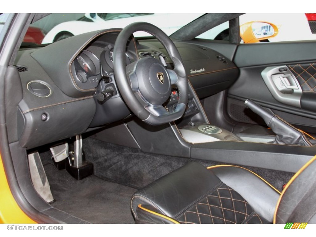 Nero Perseus Interior 2007 Lamborghini Gallardo Coupe Photo #64782435