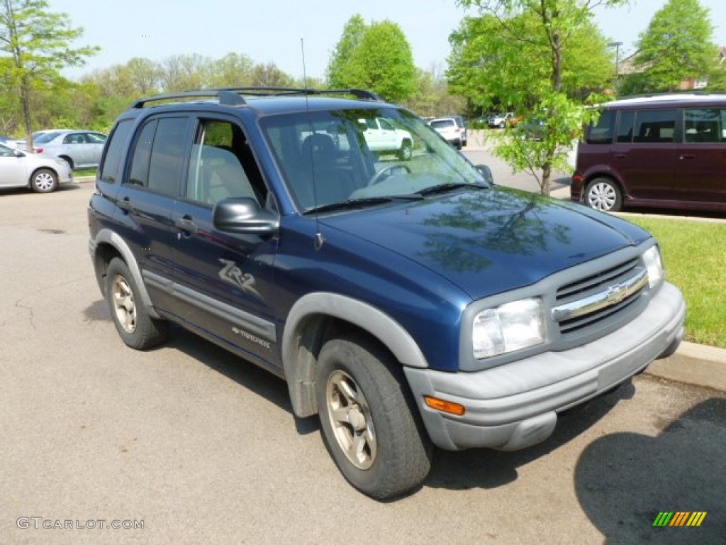 2003 Tracker ZR2 4WD Hard Top - Indigo Blue Metallic / Medium Gray photo #1