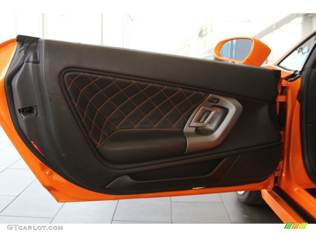 2007 Lamborghini Gallardo Coupe Nero Perseus Door Panel Photo #64782669