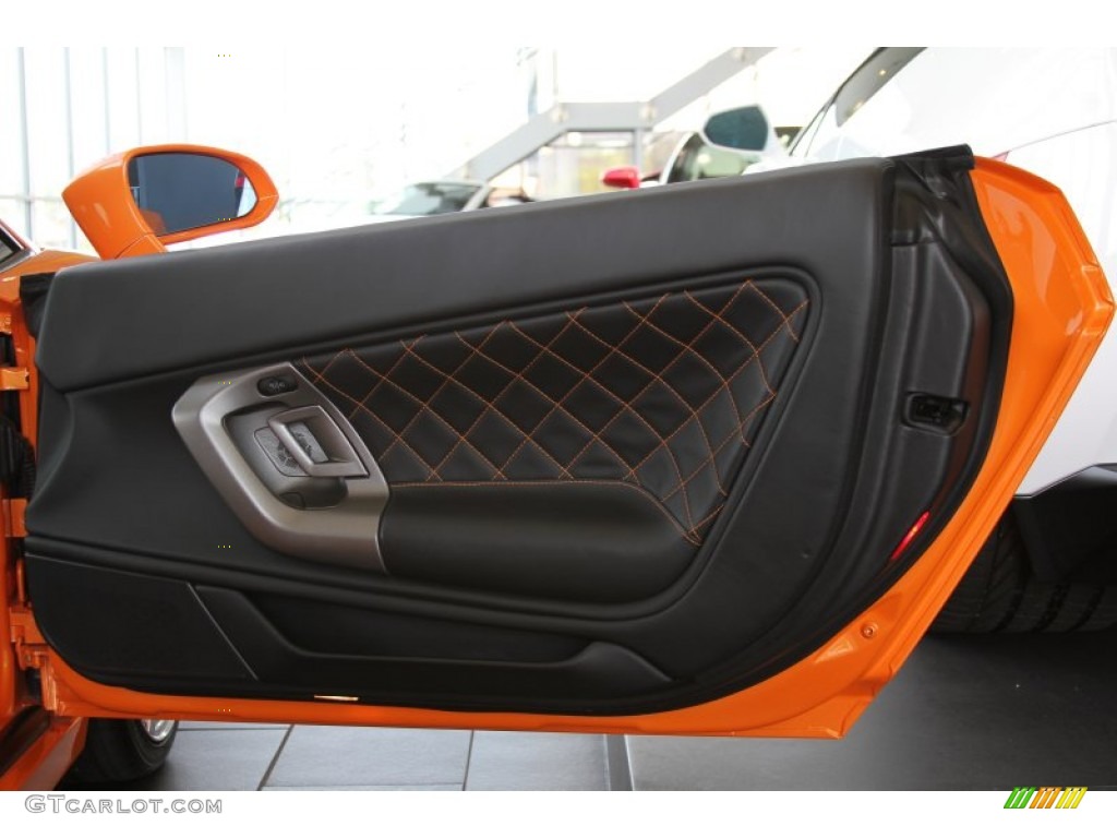 2007 Lamborghini Gallardo Coupe Nero Perseus Door Panel Photo #64782678