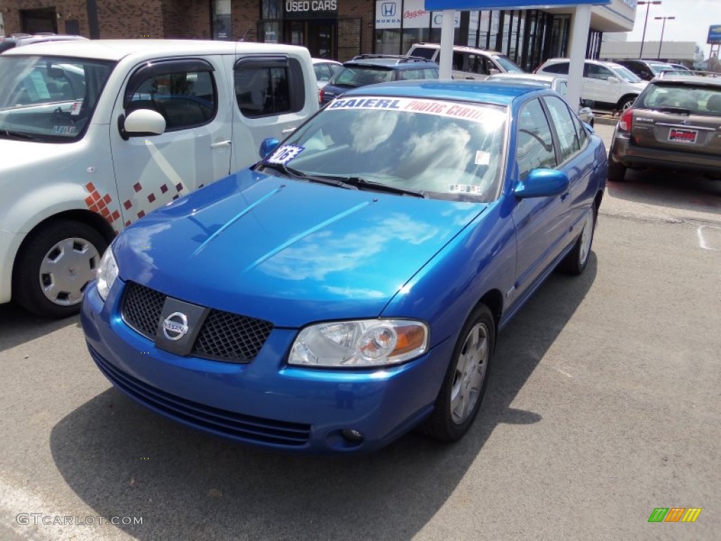 2006 Sentra 1.8 S Special Edition - Sapphire Blue Metallic / Charcoal photo #2