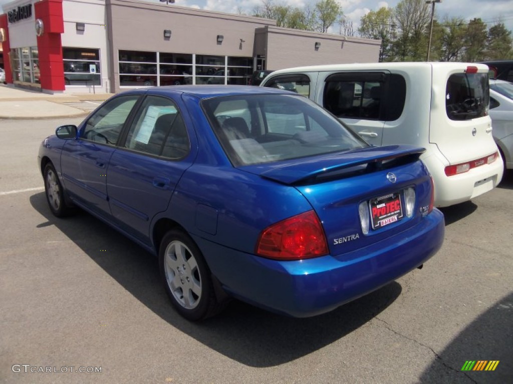 2006 Sentra 1.8 S Special Edition - Sapphire Blue Metallic / Charcoal photo #3