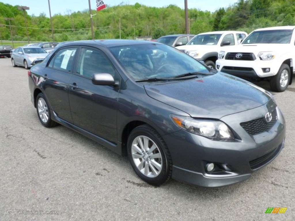 2010 Corolla S - Magnetic Gray Metallic / Dark Charcoal photo #1