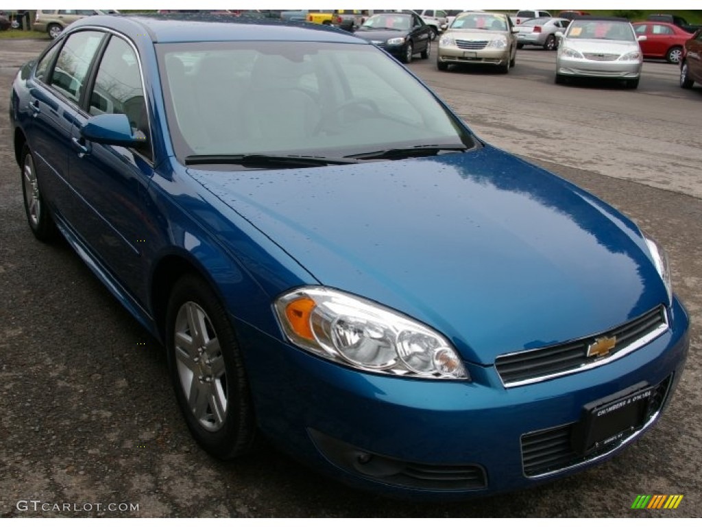 2010 Impala LT - Aqua Blue Metallic / Gray photo #13