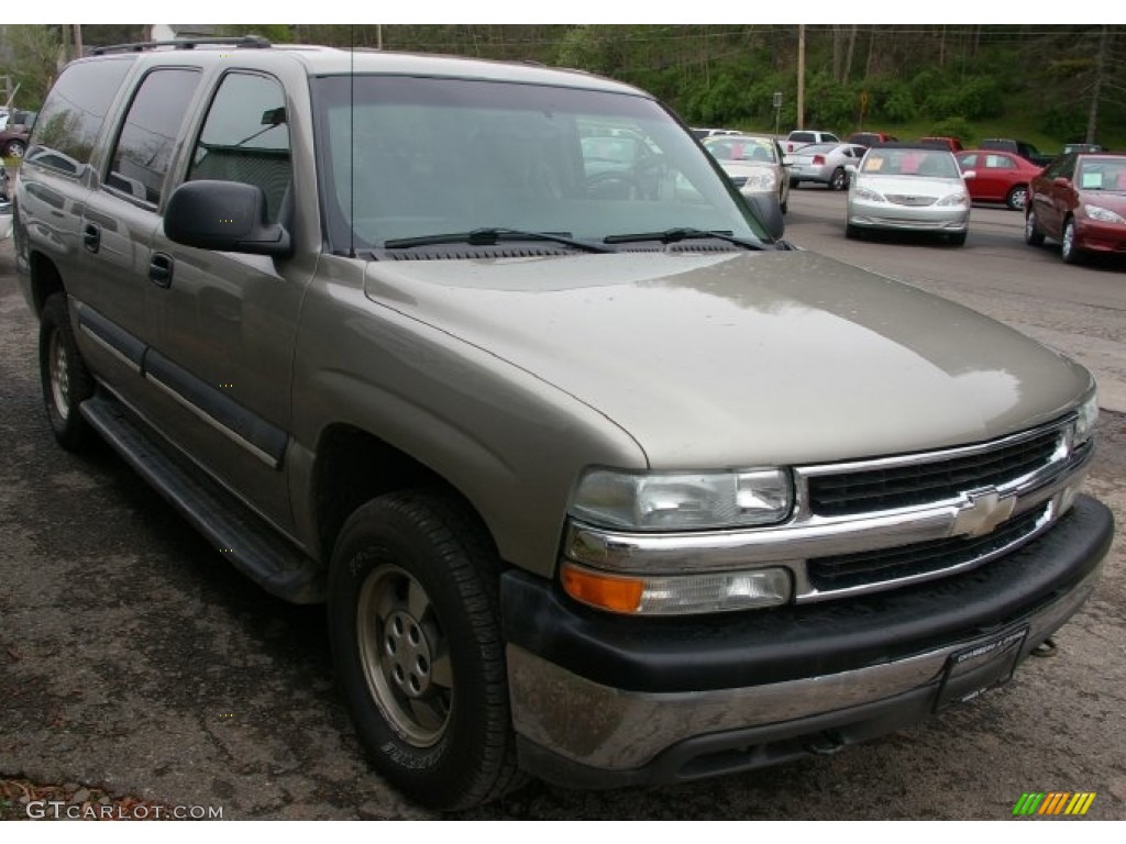 2003 Suburban 1500 LS 4x4 - Light Pewter Metallic / Gray/Dark Charcoal photo #13