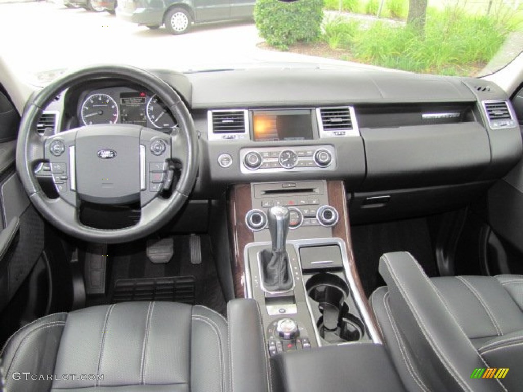 2010 Land Rover Range Rover Sport Supercharged Ebony/Lunar Stitching Dashboard Photo #64789914