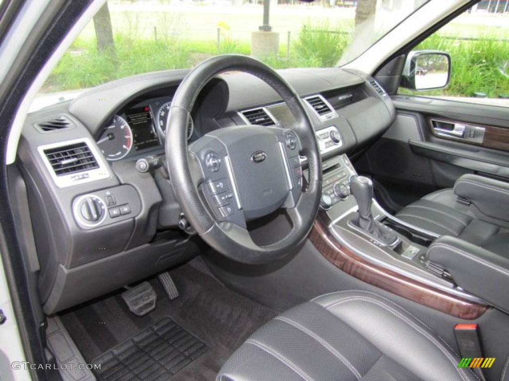 Ebony/Lunar Stitching Interior 2010 Land Rover Range Rover Sport Supercharged Photo #64789992