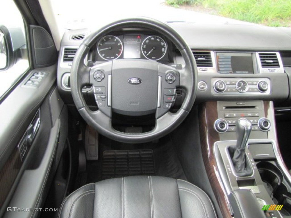 2010 Land Rover Range Rover Sport Supercharged Ebony/Lunar Stitching Dashboard Photo #64790001