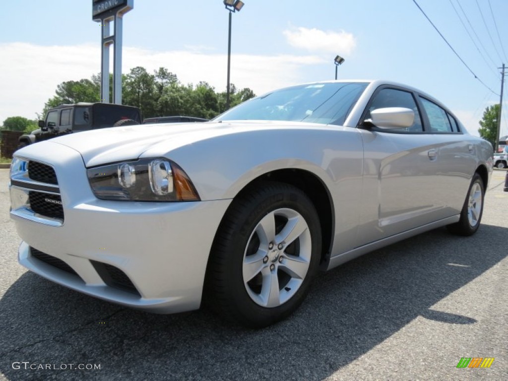 2012 Charger SE - Bright Silver Metallic / Black photo #3