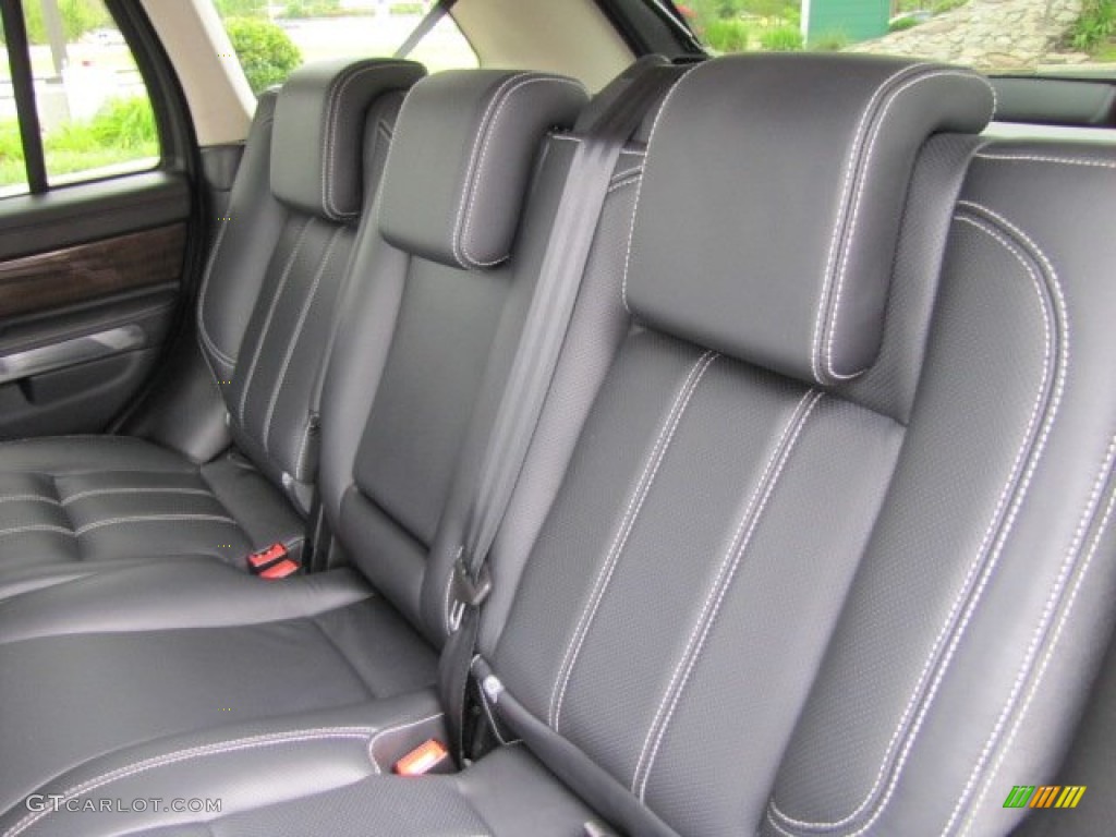 Ebony/Lunar Stitching Interior 2010 Land Rover Range Rover Sport Supercharged Photo #64790184