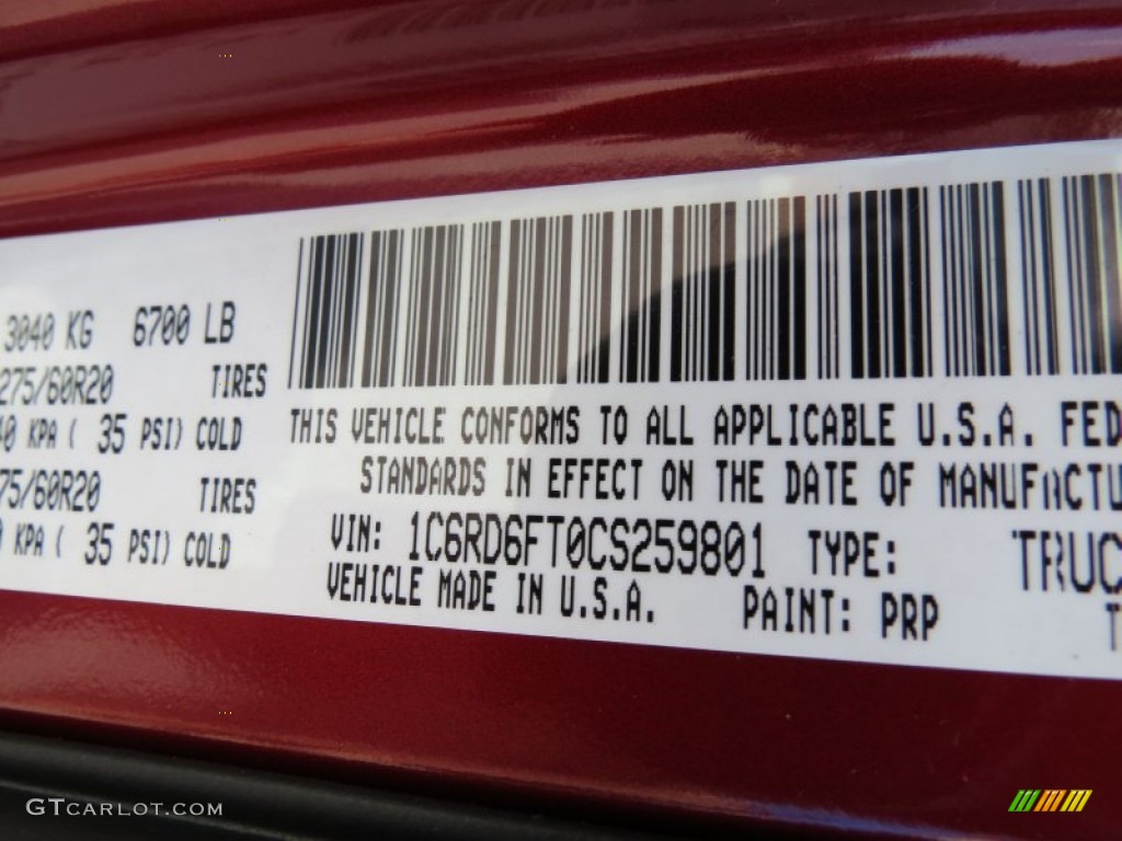 2012 Ram 1500 Express Quad Cab - Deep Cherry Red Crystal Pearl / Dark Slate Gray/Medium Graystone photo #19