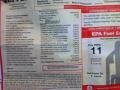 2009 Ferrari F430 Spider F1 Window Sticker