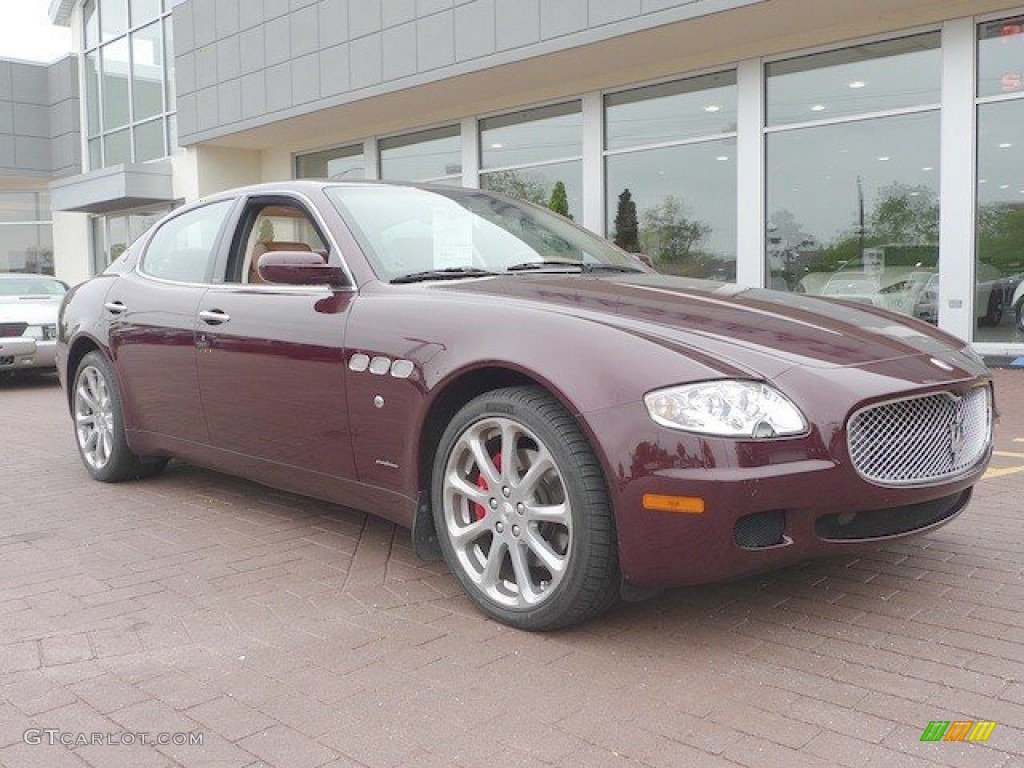 Bordeaux Pontevecchio (Dark Red Metallic) 2007 Maserati Quattroporte Standard Quattroporte Model Exterior Photo #64792308