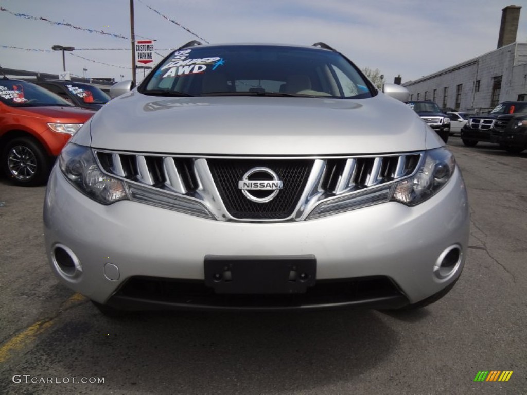 2009 Murano S AWD - Brilliant Silver Metallic / Beige photo #4