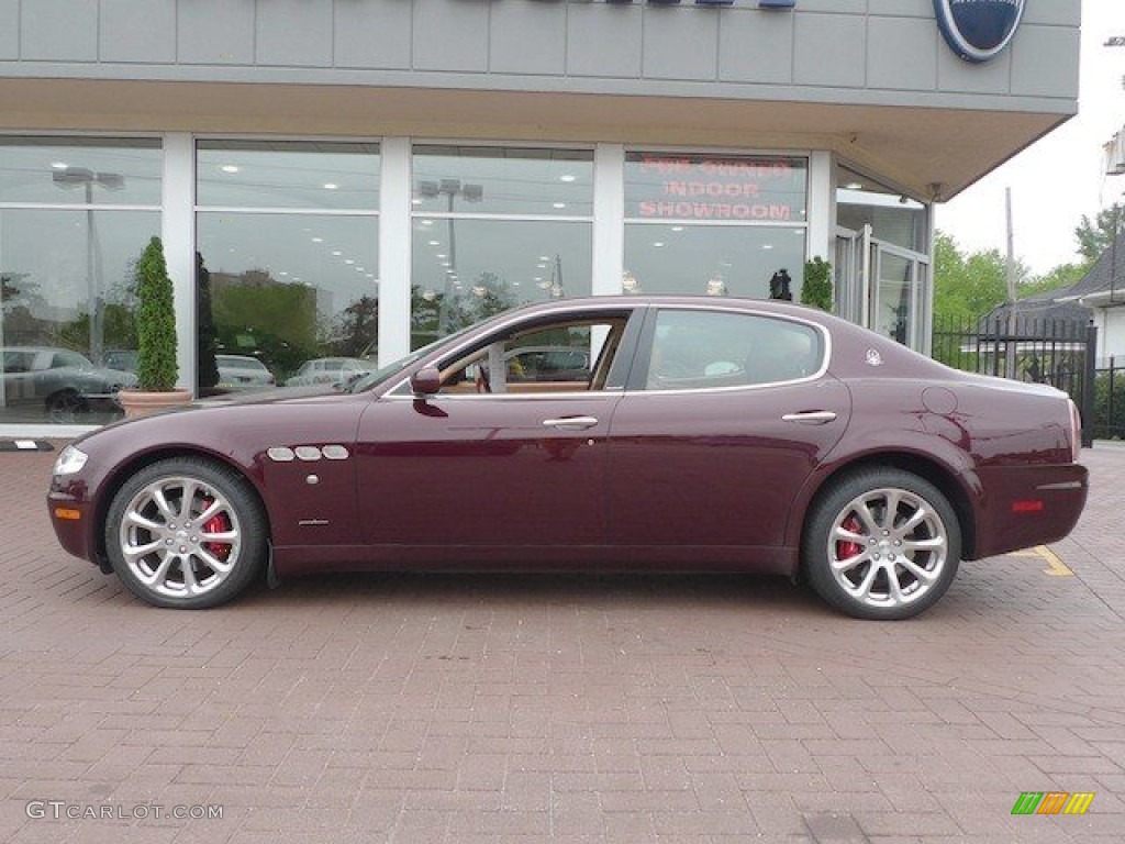 Bordeaux Pontevecchio (Dark Red Metallic) 2007 Maserati Quattroporte Standard Quattroporte Model Exterior Photo #64792386