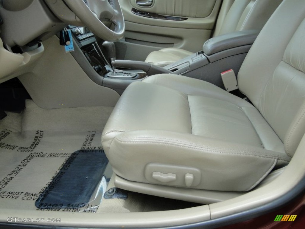 2003 Maxima GLE - Merlot Red / Blond photo #13