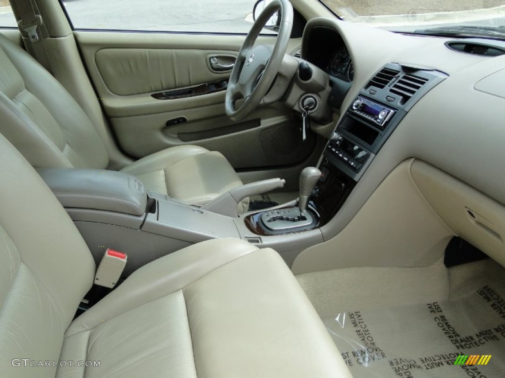 2003 Maxima GLE - Merlot Red / Blond photo #23