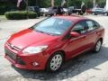 2012 Red Candy Metallic Ford Focus SE Sedan  photo #4