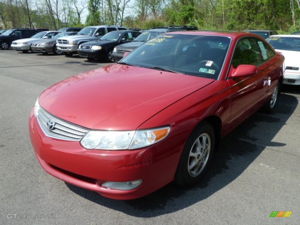 2002 Solara SE Coupe - Red Flame Metallic / Charcoal photo #5