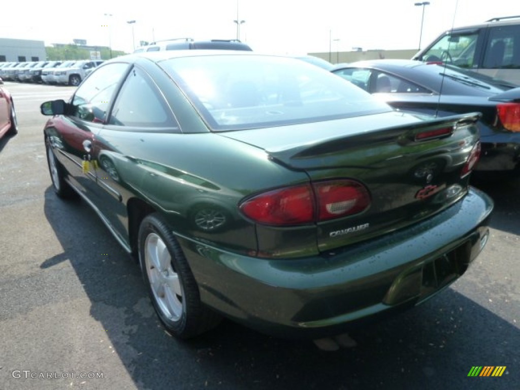 2001 Cavalier Z24 Coupe - Dark Colorado Green Metallic / Graphite photo #4