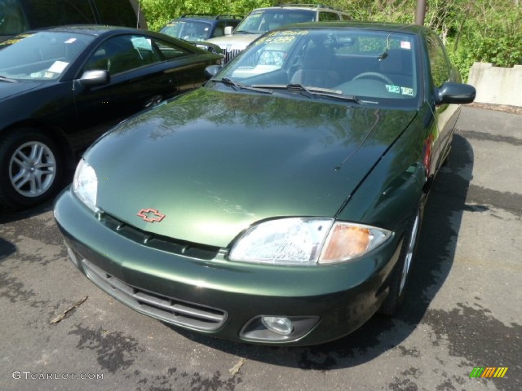 2001 Cavalier Z24 Coupe - Dark Colorado Green Metallic / Graphite photo #5