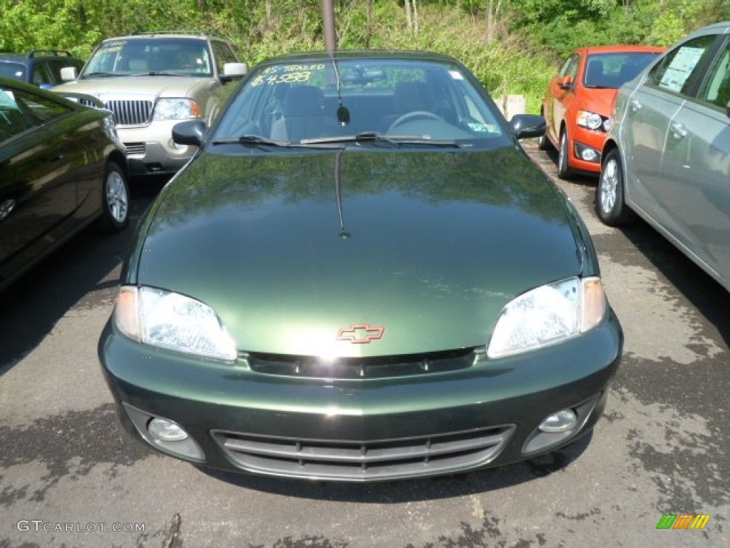 2001 Cavalier Z24 Coupe - Dark Colorado Green Metallic / Graphite photo #6
