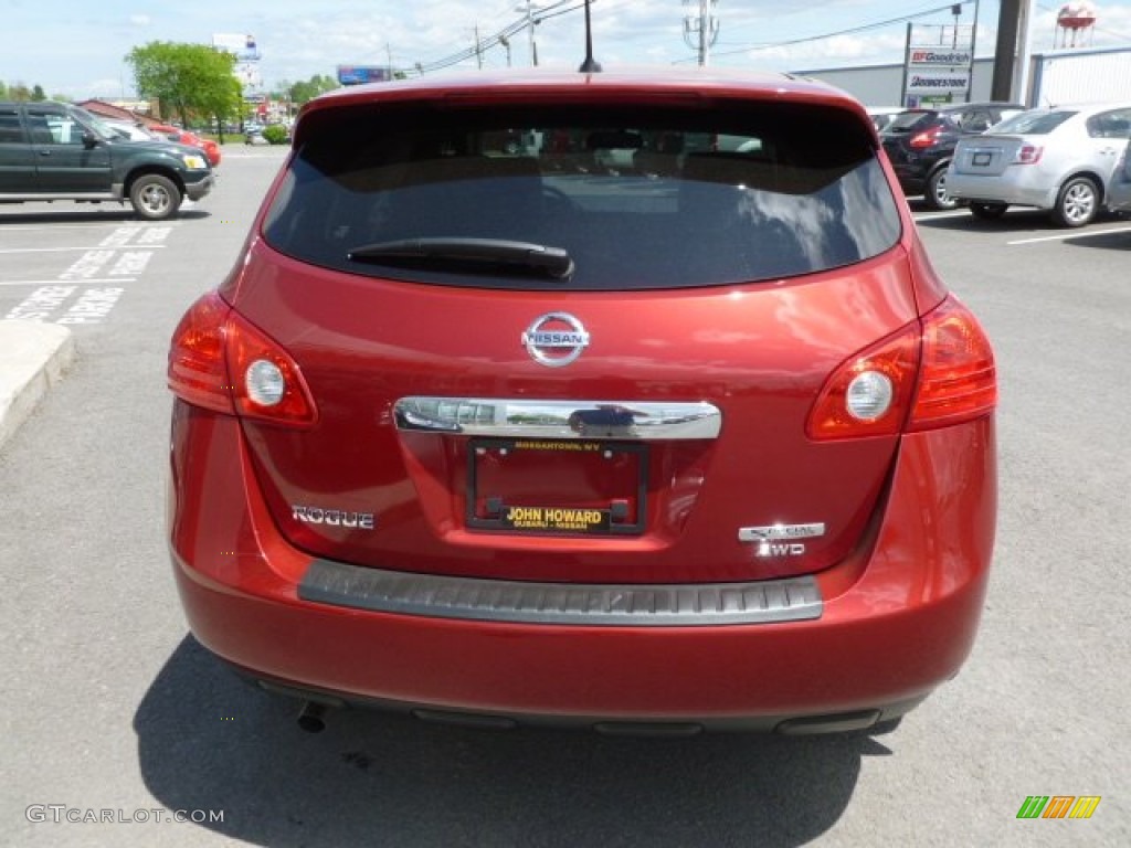 2012 Rogue S Special Edition AWD - Cayenne Red / Gray photo #6