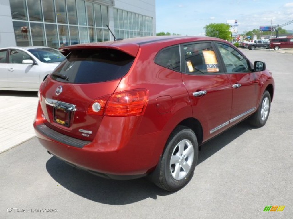 2012 Rogue S Special Edition AWD - Cayenne Red / Gray photo #7
