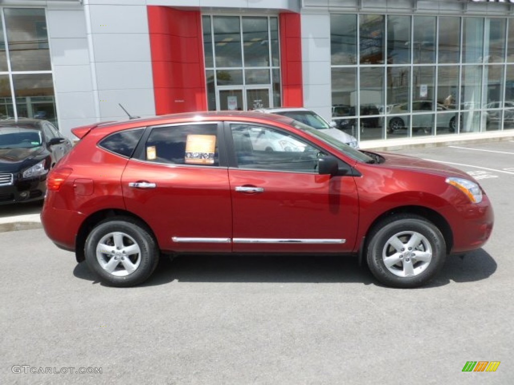 2012 Rogue S Special Edition AWD - Cayenne Red / Gray photo #8
