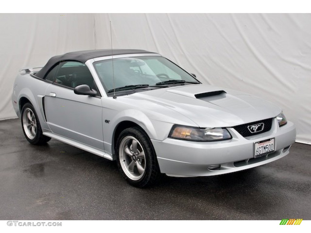 2003 Mustang GT Convertible - Silver Metallic / Dark Charcoal photo #5