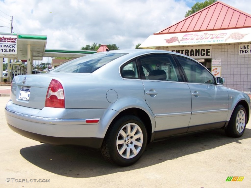 2002 Passat GLS Sedan - Blue Silver Metallic / Black photo #39