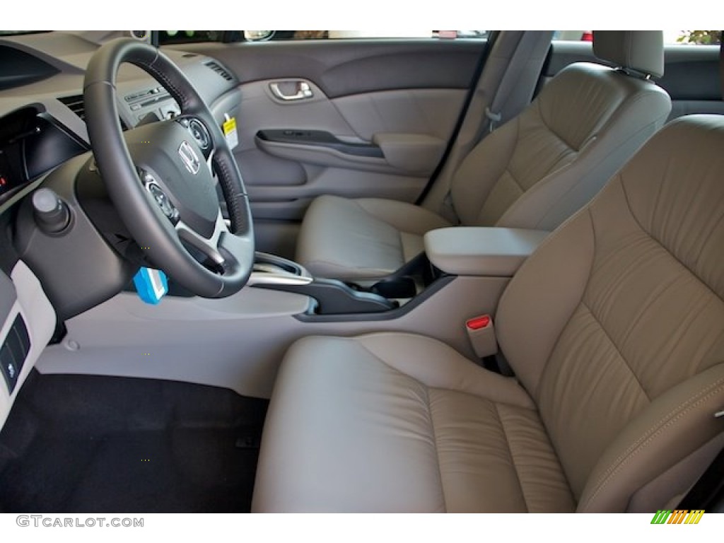 Gray Interior 2012 Honda Civic Hybrid-L Sedan Photo #64802452
