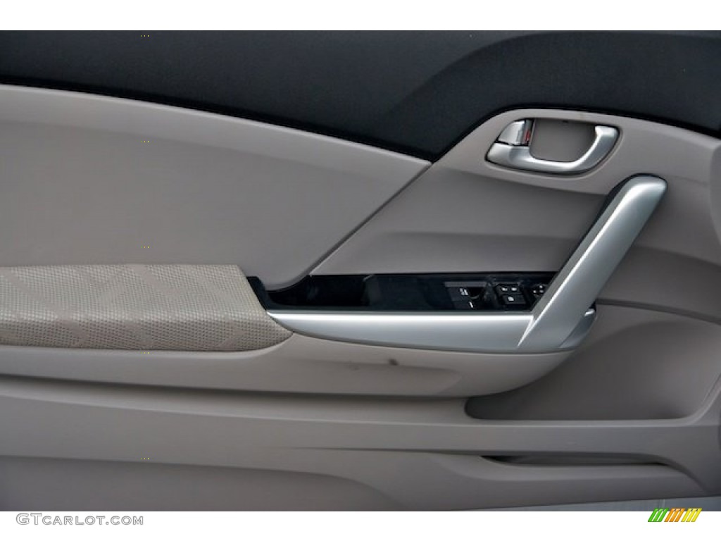 2012 Civic EX Coupe - Alabaster Silver Metallic / Gray photo #8