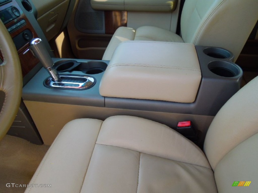 2004 F150 Lariat SuperCrew 4x4 - Aspen Green Metallic / Tan photo #10