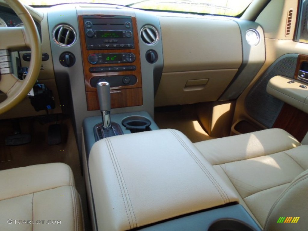 2004 F150 Lariat SuperCrew 4x4 - Aspen Green Metallic / Tan photo #21
