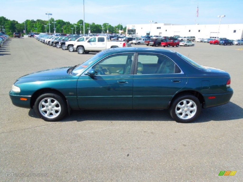 1996 626 ES V6 - Hunter Green Mica / Beige photo #4