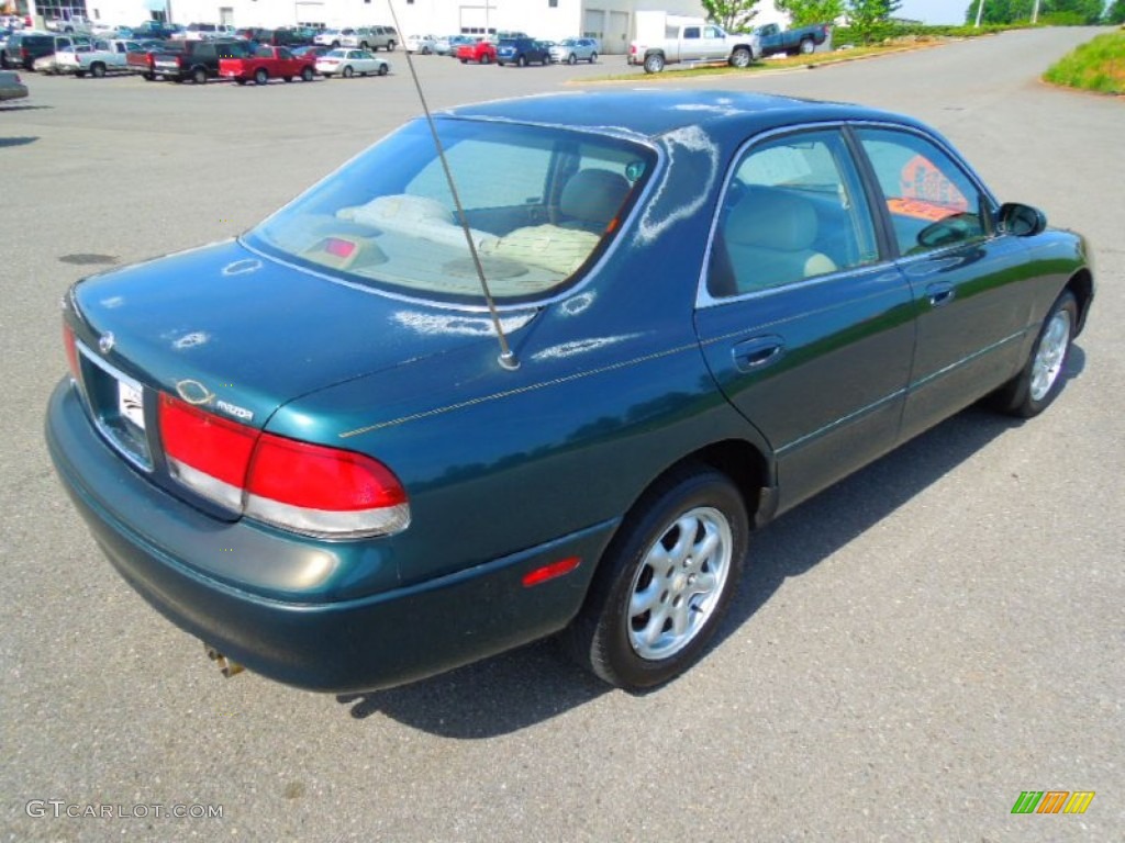 1996 626 ES V6 - Hunter Green Mica / Beige photo #6