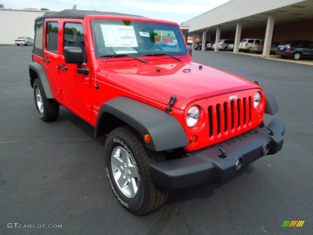 Flame Red Jeep Wrangler Unlimited