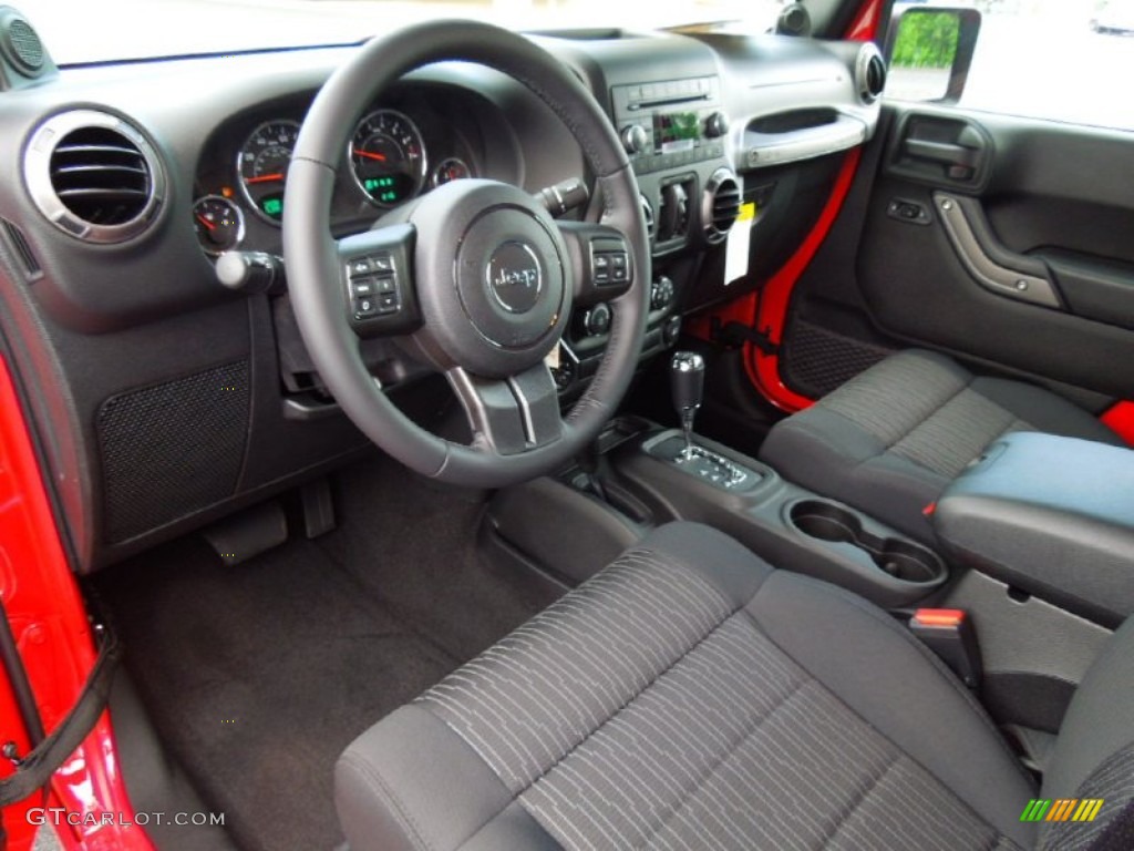 2012 Wrangler Unlimited Sport S 4x4 - Flame Red / Black photo #25