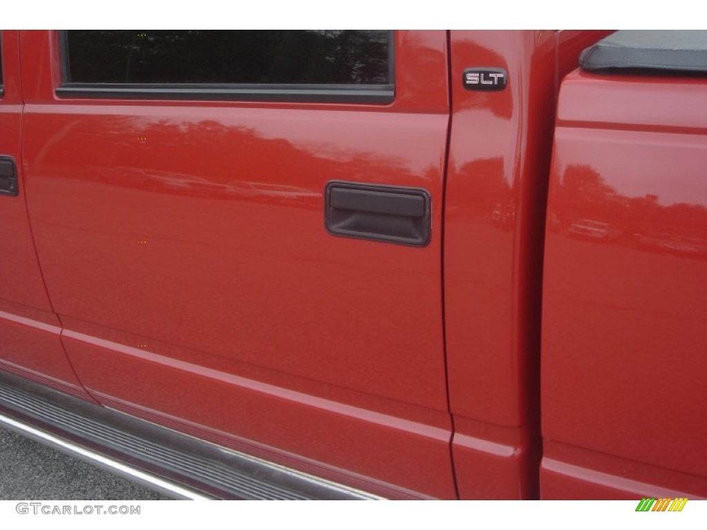 1999 Sierra 3500 SLT Crew Cab Dually - Fire Red / Gray photo #12