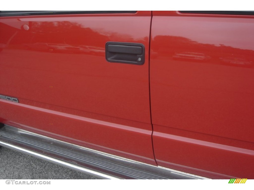 1999 Sierra 3500 SLT Crew Cab Dually - Fire Red / Gray photo #14