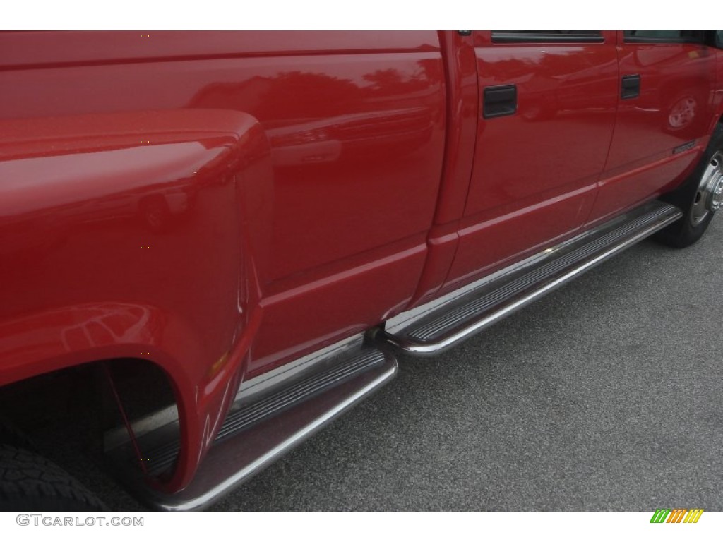 1999 Sierra 3500 SLT Crew Cab Dually - Fire Red / Gray photo #35