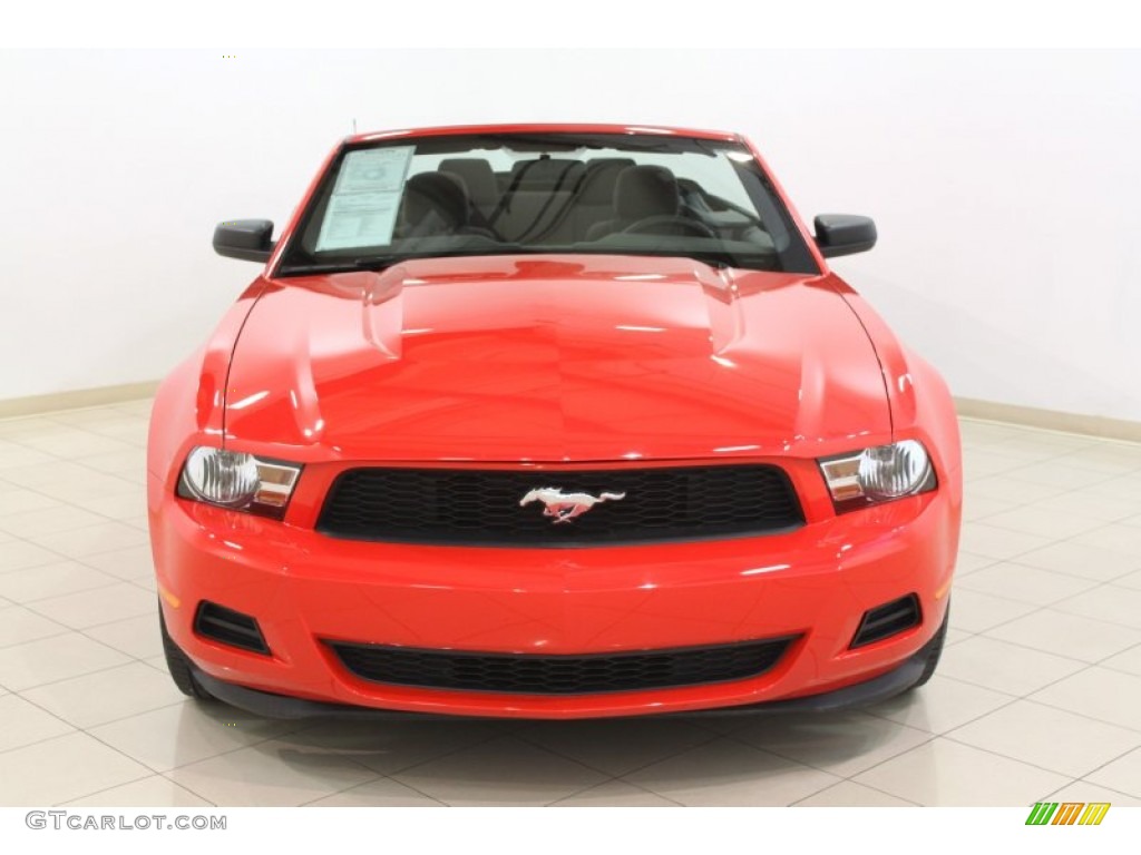 2012 Mustang V6 Convertible - Race Red / Charcoal Black photo #3