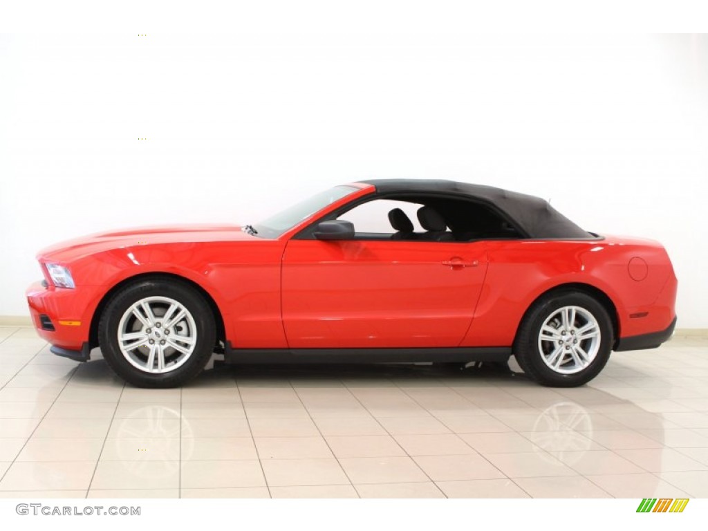 2012 Mustang V6 Convertible - Race Red / Charcoal Black photo #8