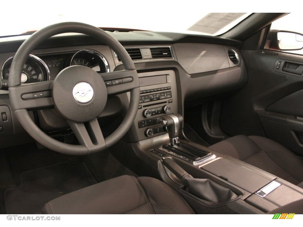 2012 Ford Mustang V6 Convertible Charcoal Black Dashboard Photo #64808852