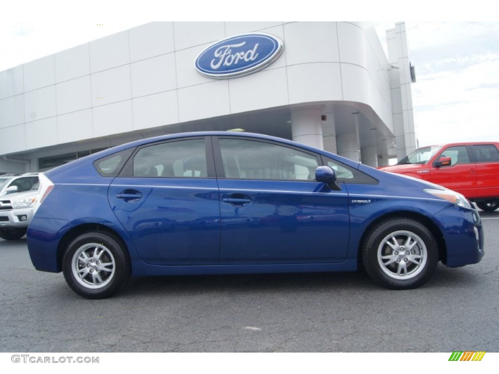 2010 Prius Hybrid V - Blue Ribbon Metallic / Dark Gray photo #1