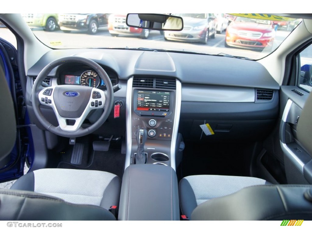 2013 Ford Edge SEL SEL Appearance Charcoal Black/Gray Alcantara Dashboard Photo #64810375